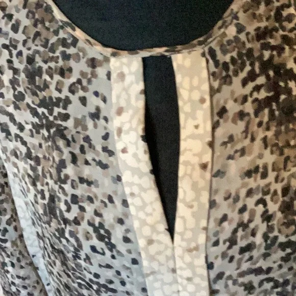Parker Animal Print Silk Blouse XS - Picture 2 of 8
